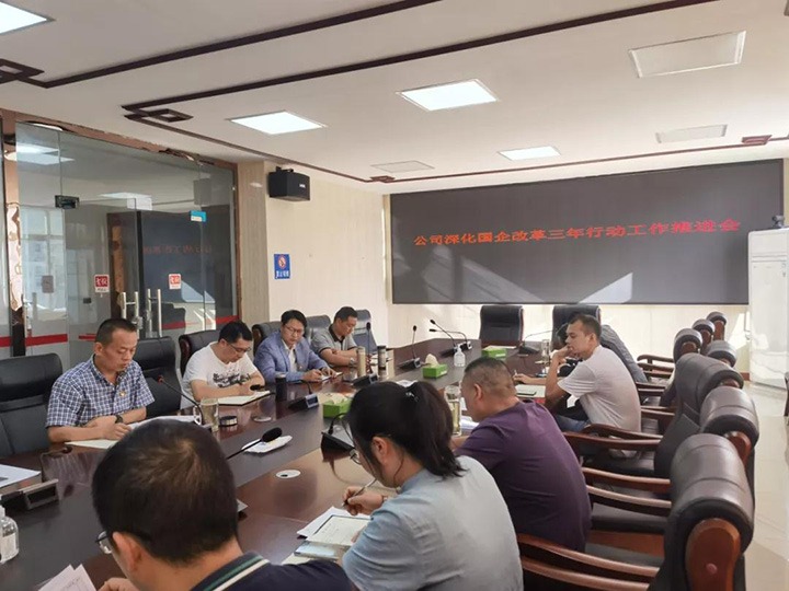 镇雄煤业召开深入国企鼎新三年行动中期推动会