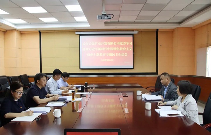 【主题教育】云煤（KU酷游官网）集团第二领导组到云煤矿业公司领导主题教育专题民主生涯会
