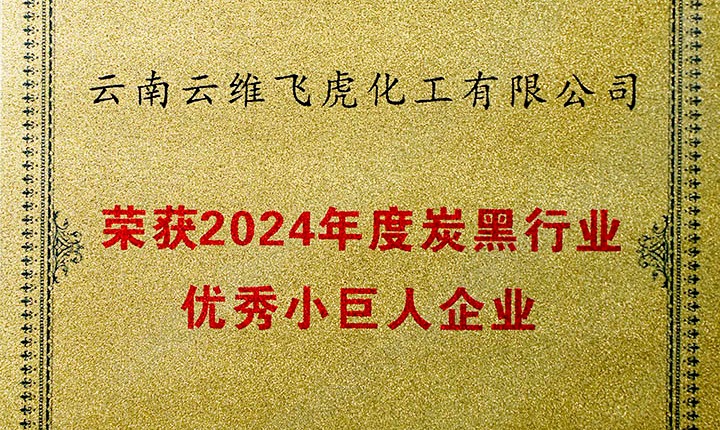 荣誉加冕，将来可期！云维飞虎公司荣膺“中国炭黑行业优良幼巨人”